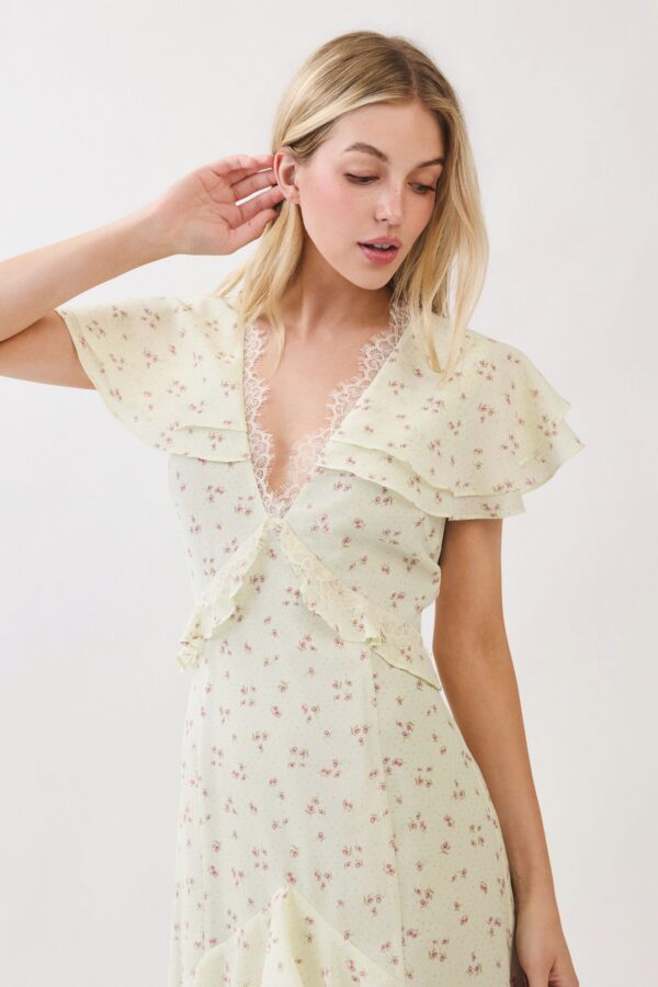 Skyfall Ruffle Midi Dress - Image 18