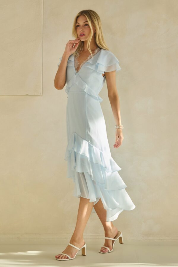 Skyfall Ruffle Midi Dress - Image 13