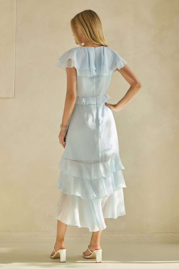 Skyfall Ruffle Midi Dress