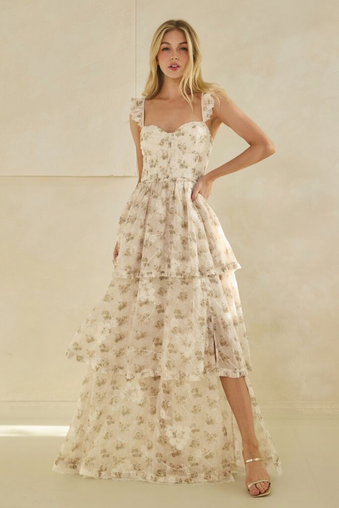 Garden Tiered Lace Dress