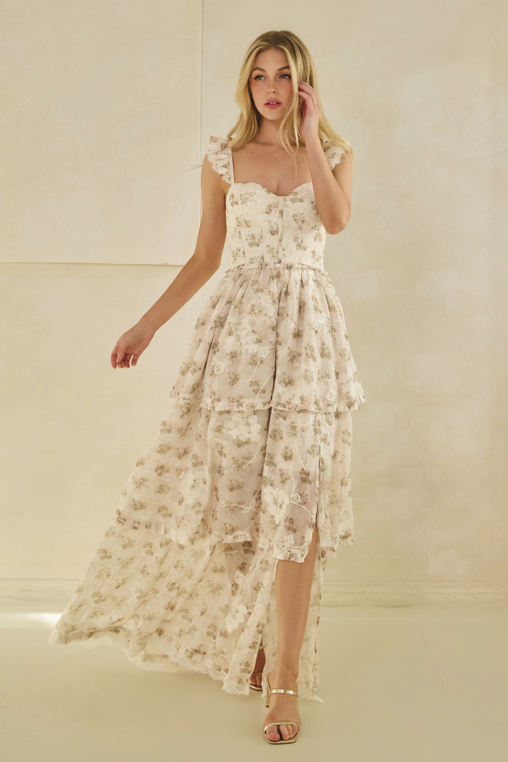 Garden Tiered Lace Dress - Image 5