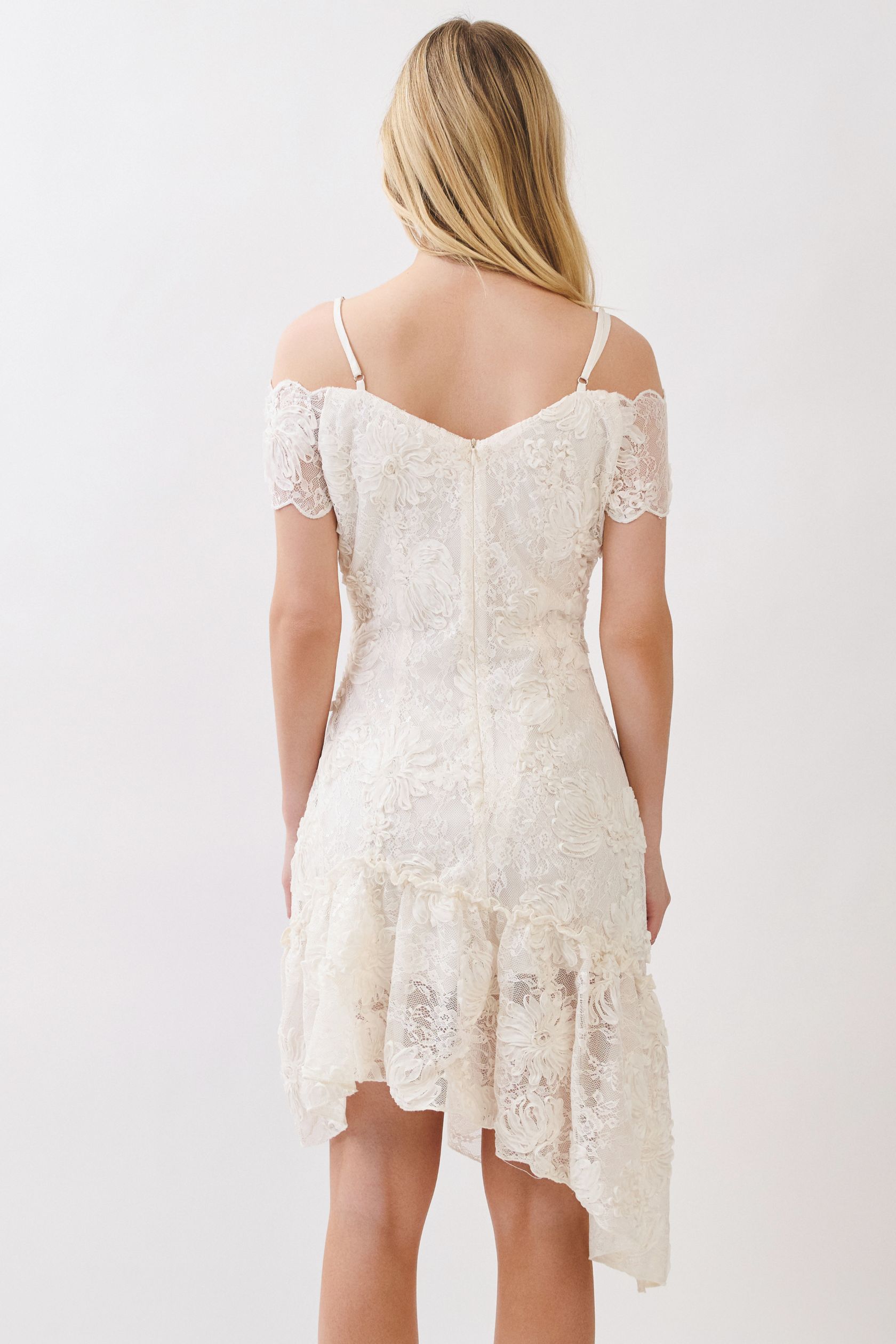 Blossom Lace Off-Shoulder Dress - Image 4