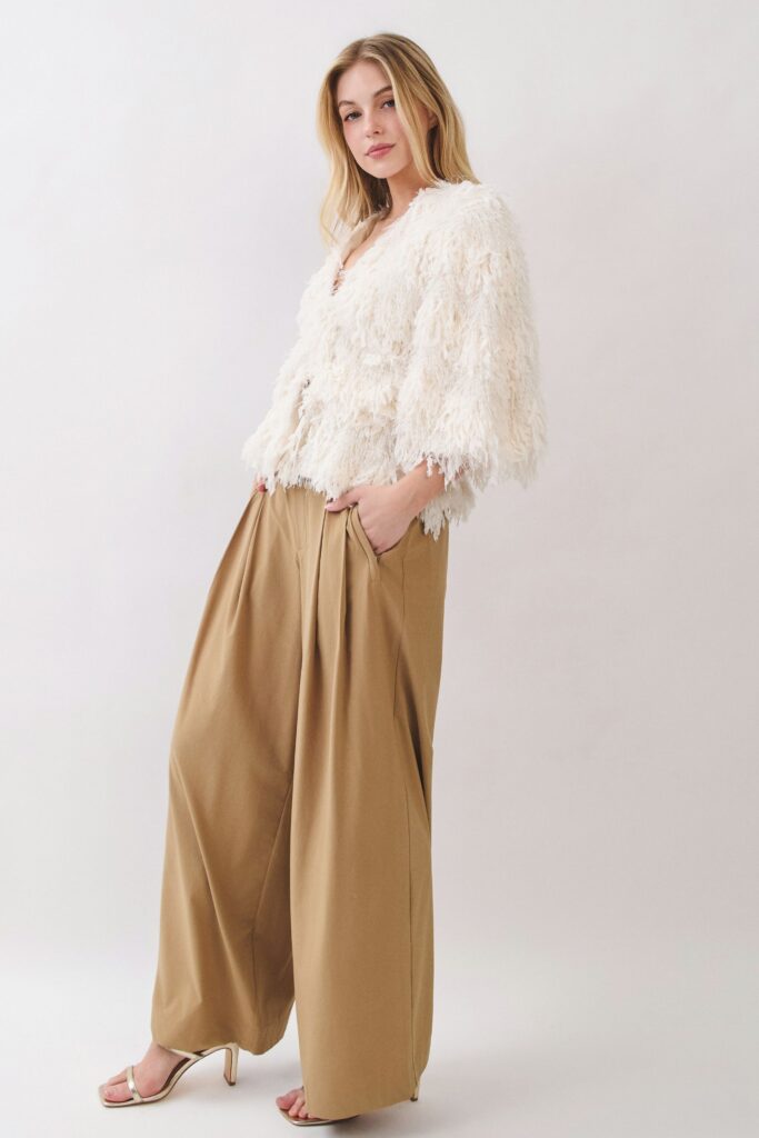 Ivory Plume Party Jacket