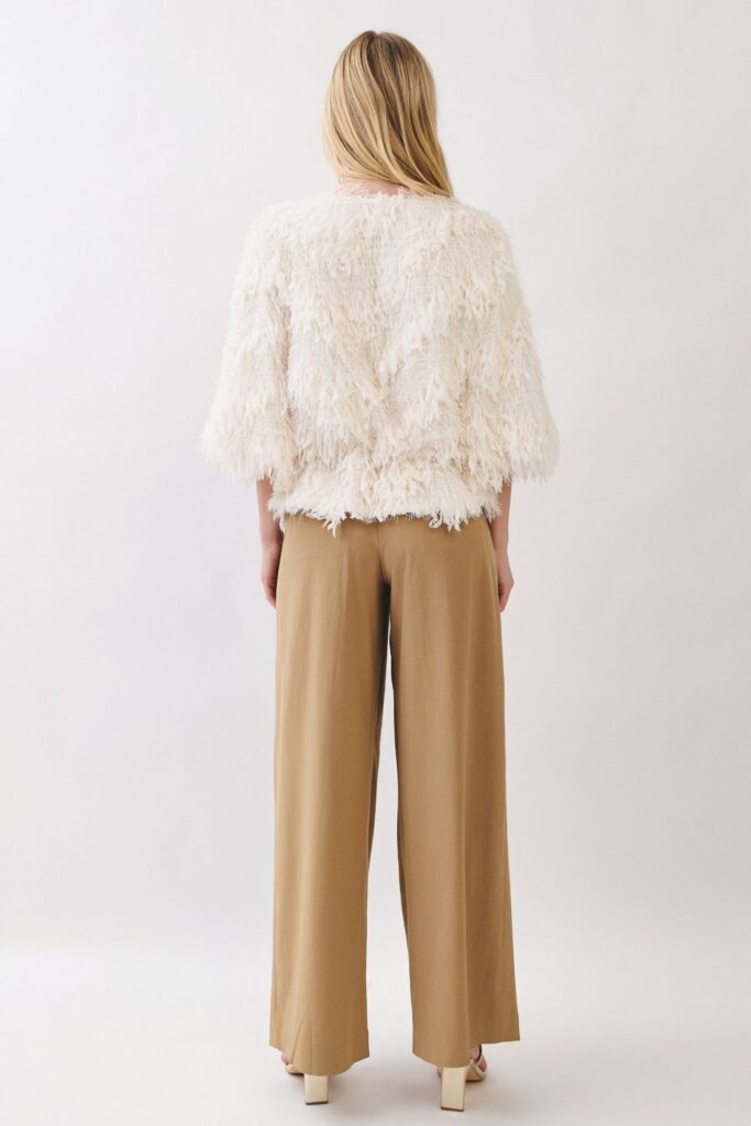 Ivory Plume Party Jacket