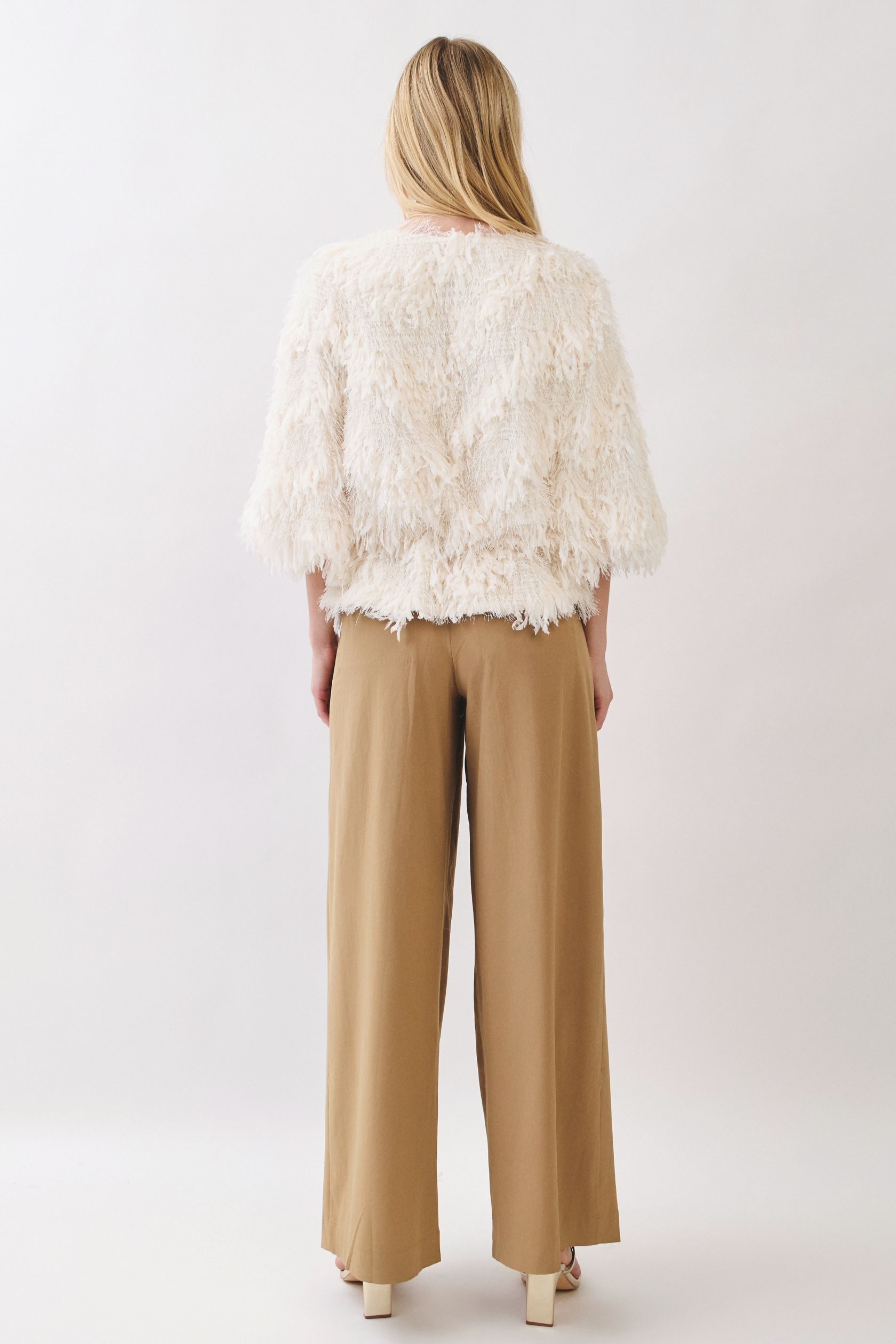 Ivory Plume Party Jacket - Image 6