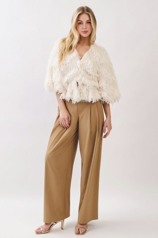 Ivory Plume Party Jacket - Image 4