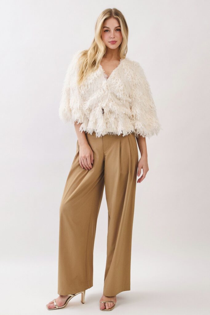 Ivory Plume Party Jacket