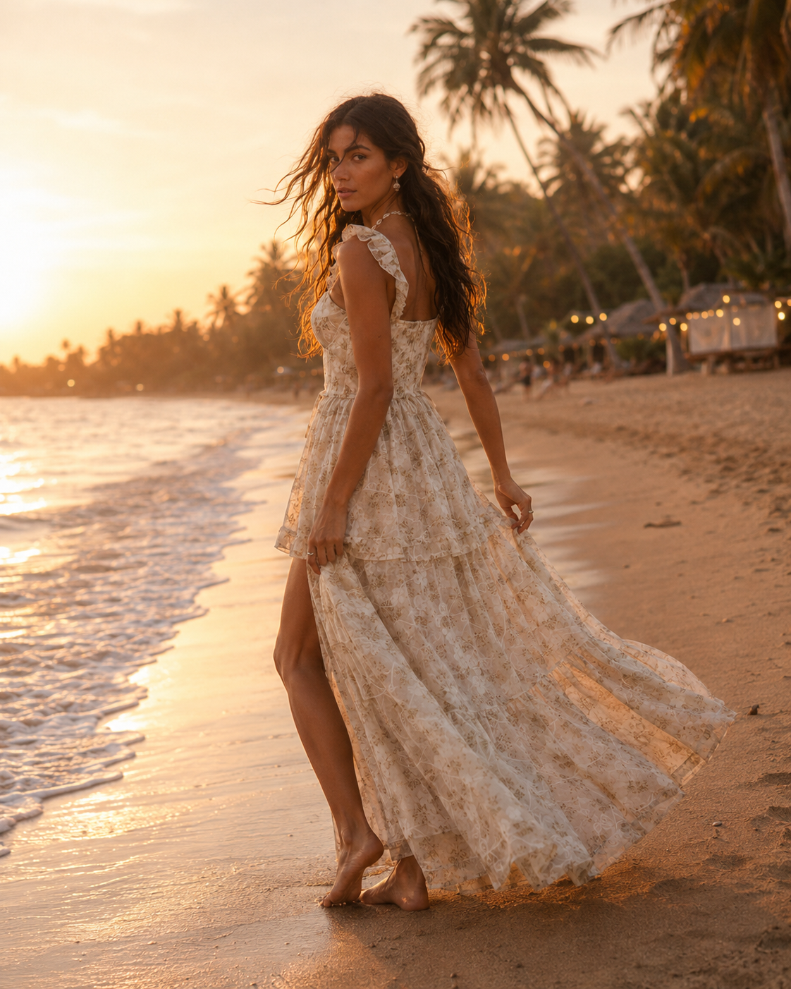 Garden Tiered Lace Dress - Image 2