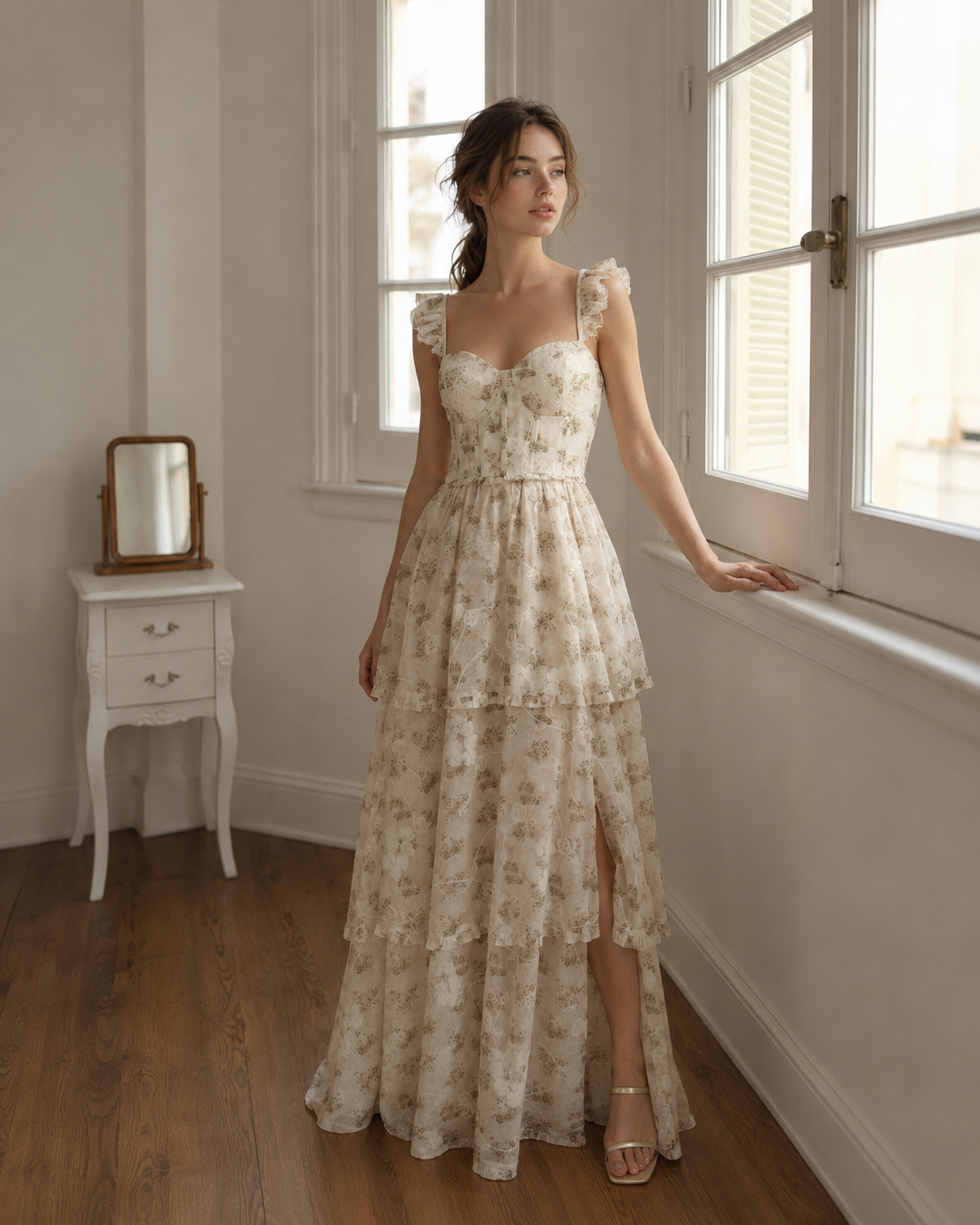 Garden Tiered Lace Dress - Image 3