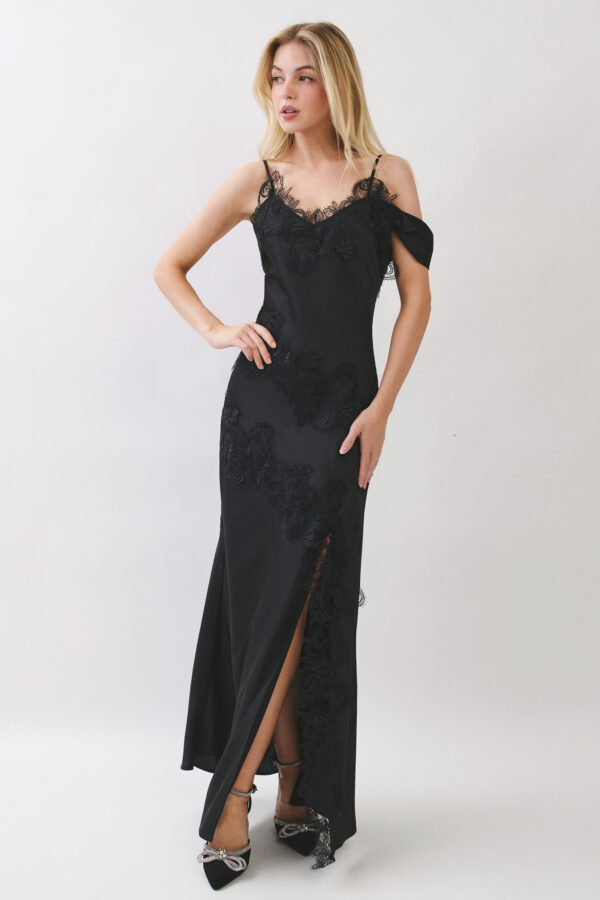 Orchid Lace Evening Gown - Image 8