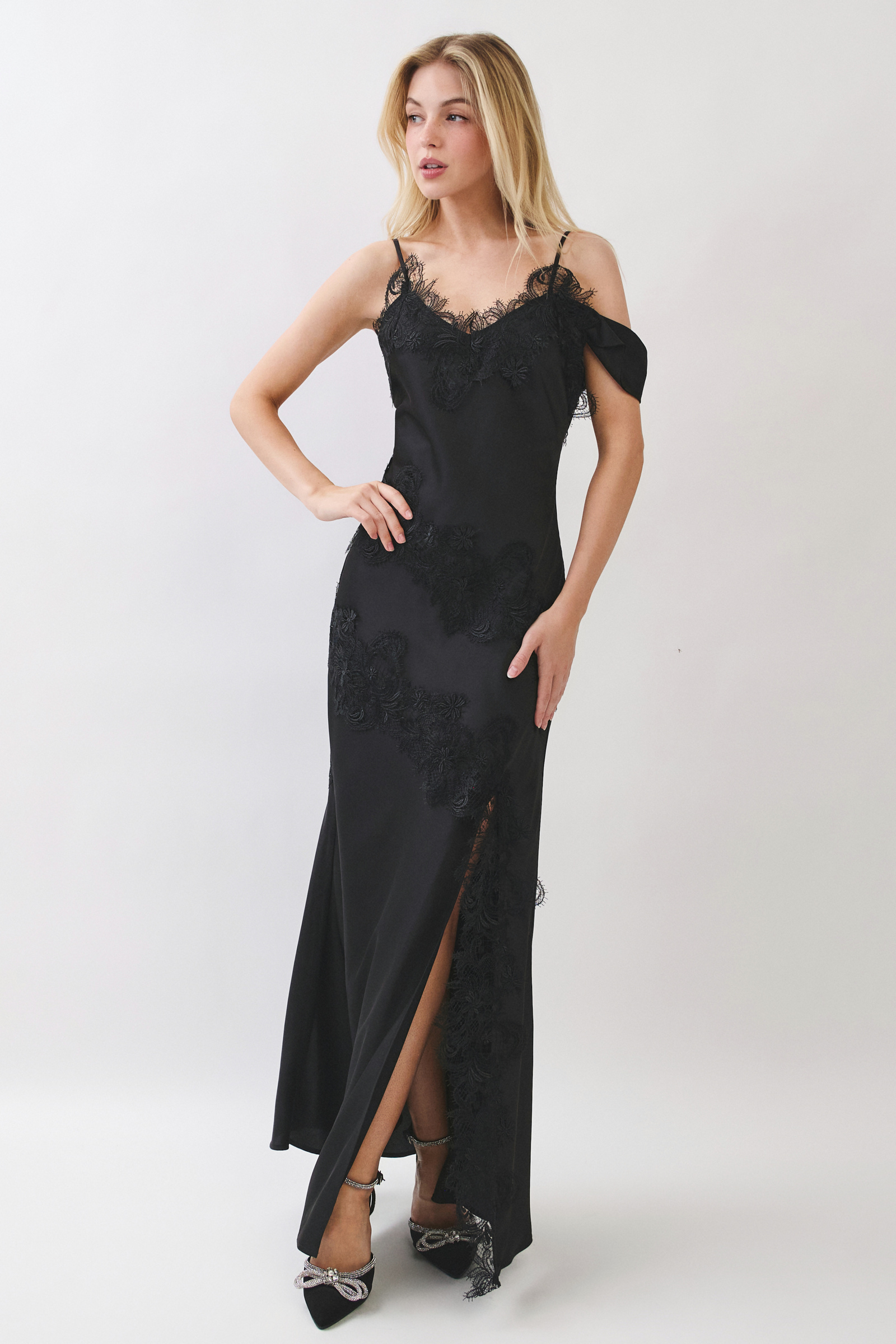 Orchid Lace Evening Gown - Image 8