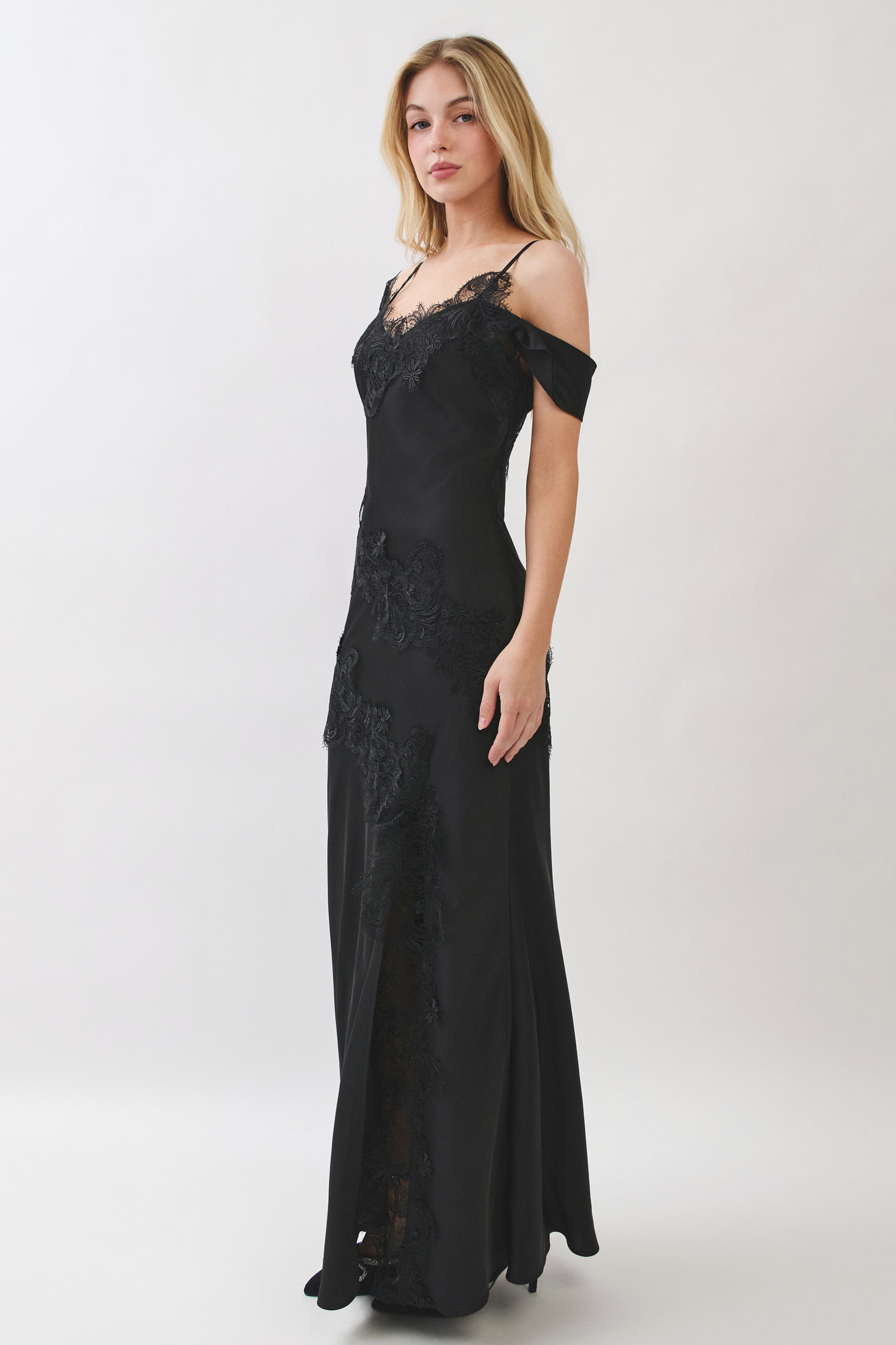 Orchid Lace Evening Gown - Image 7